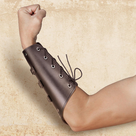 Adults Faux Leather Arm Guards Arm Bracers