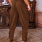 Meilidress Men's Ankle Banded Pants Medieval Viking Navigator Trousers Renaissance X-Large Brown