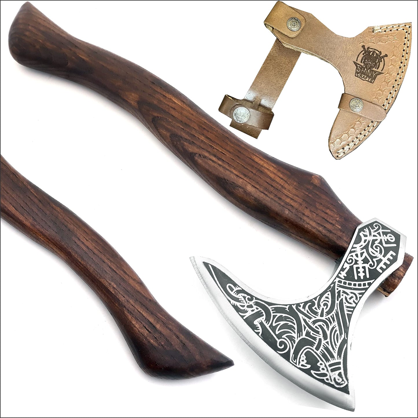 Handmade Carbon Steel Viking Axe, SCA-0005A