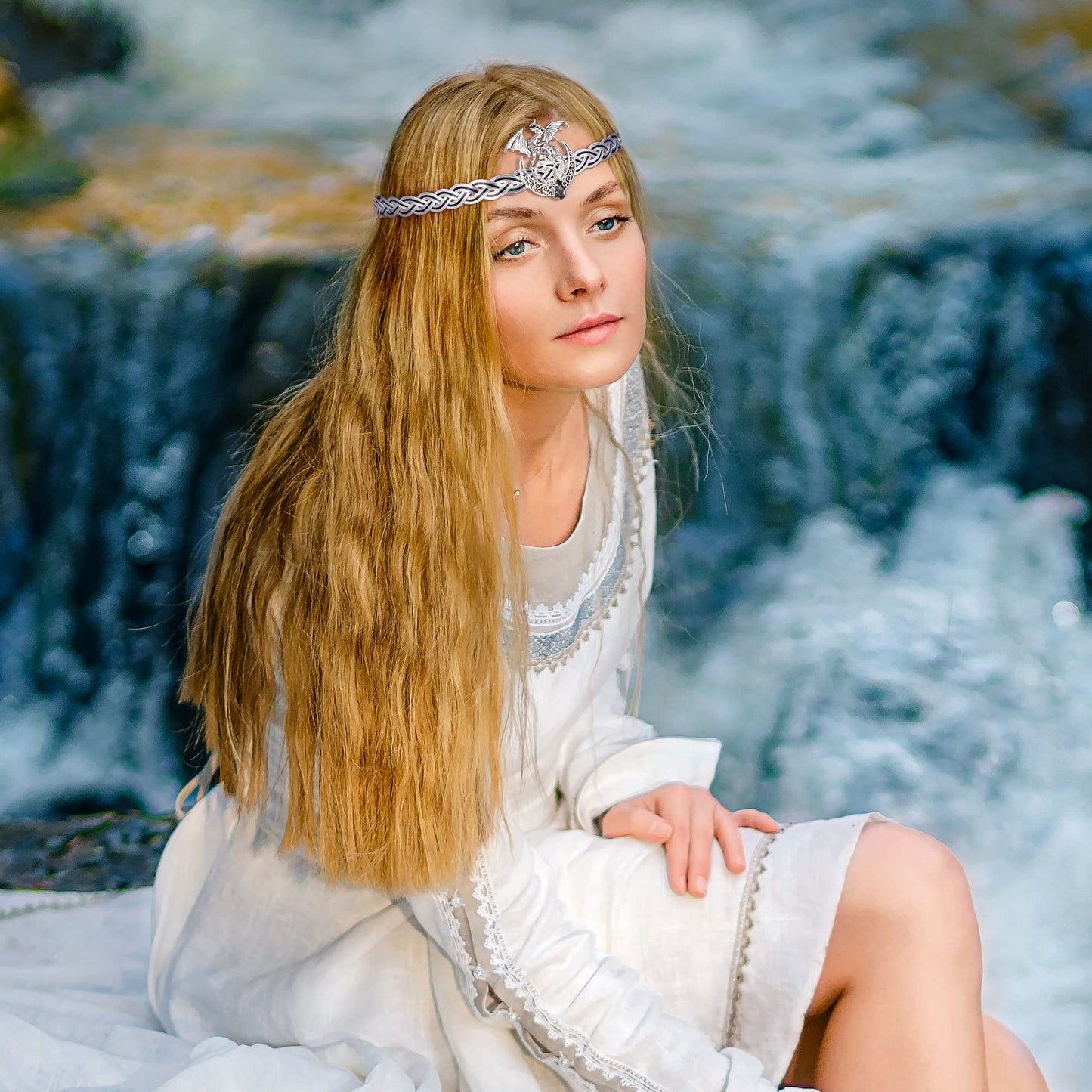 Braided Metal Circlet Crown