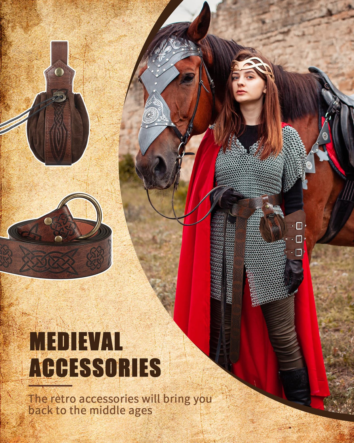 Medieval Viking Belt Leather Belt