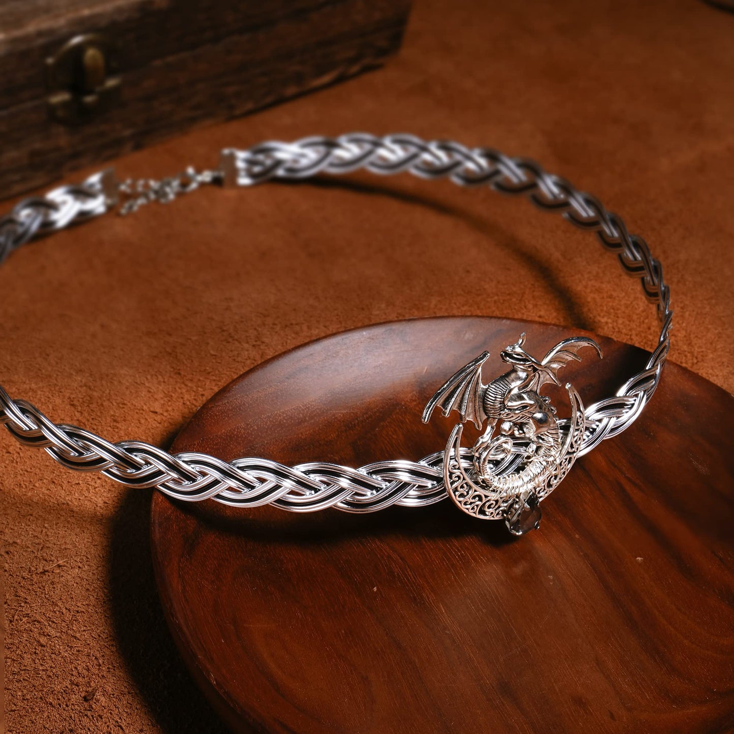 Braided Metal Circlet Crown