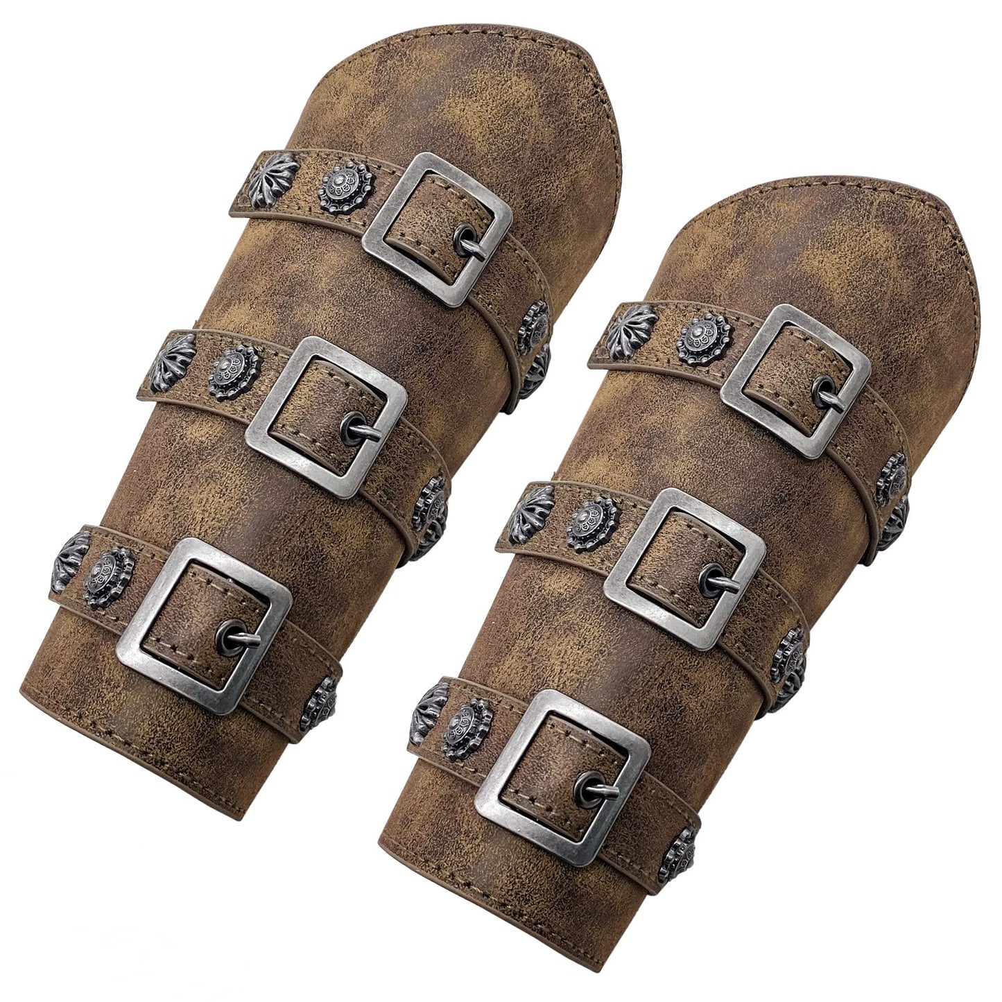 Jeilwiy Viking Bracers Medieval Leather Bracers