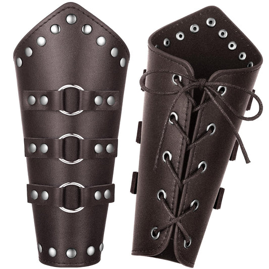 Adults Faux Leather Arm Guards Arm Bracers