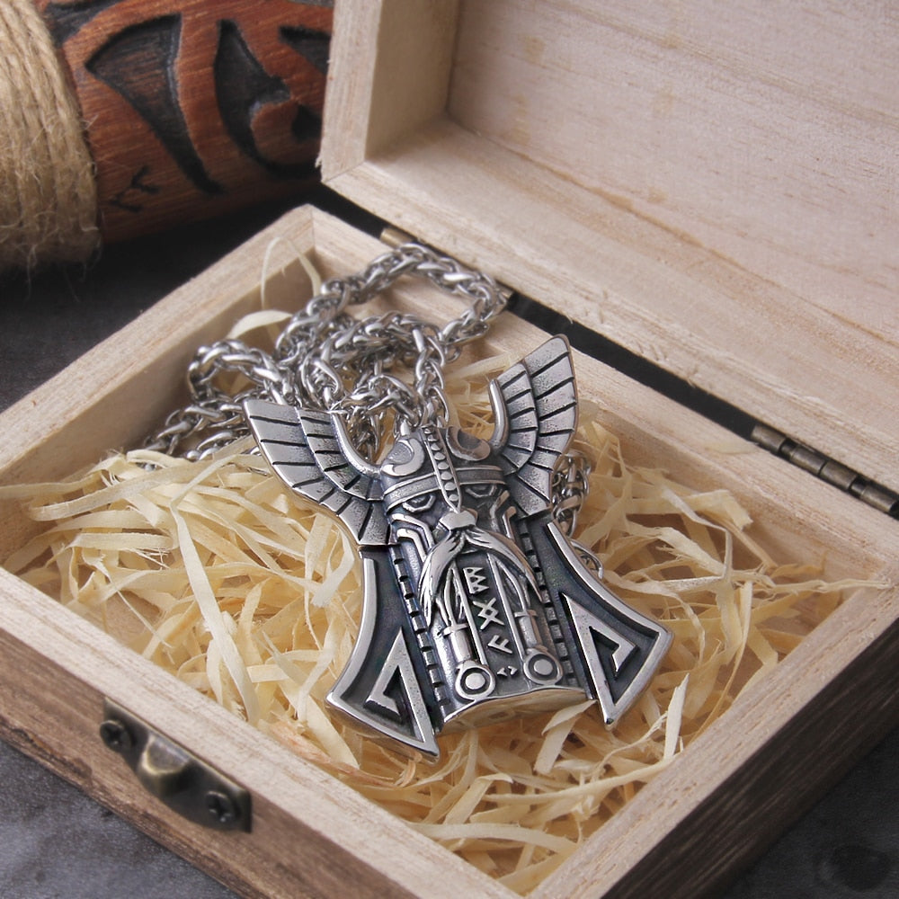 Steel Odin Necklace