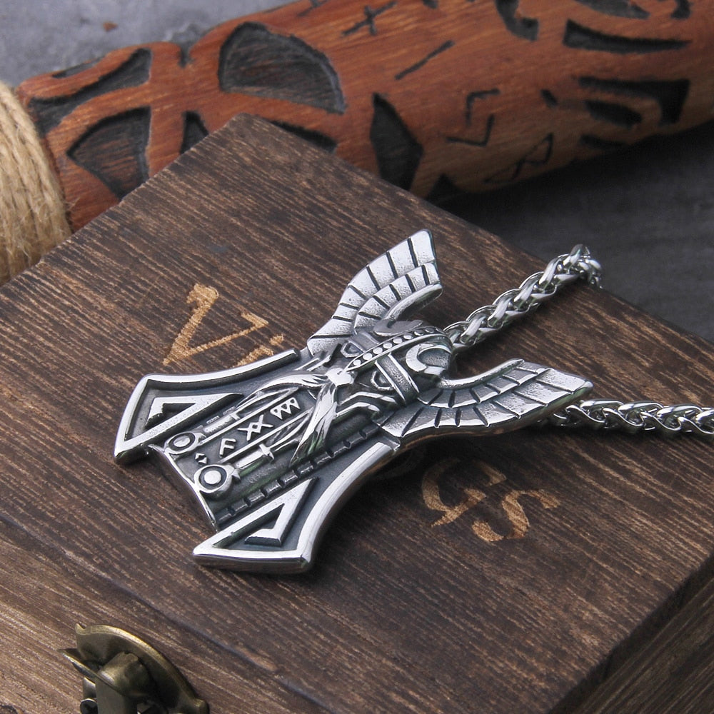 Steel Odin Necklace