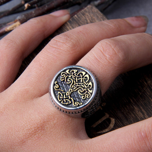 Tree Of Life Yggdrasil Steel (Gold)