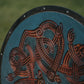 Carved Jelling Beast Viking Shield, 24"